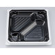 弁当容器　BFNアルバ12-1平 BW本体　400枚(50枚×8) 0280112117235　シーピー化成（直送品）