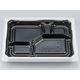 弁当容器　BFNアルバ34-1 BW本体　400枚(50枚×8) 0280134017235　シーピー化成（直送品）