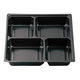 北原産業 仕出弁当 中仕切 70-70 黒 300枚(50枚×6) 150796 1ケース(300枚入(50枚×6袋))（直送品）
