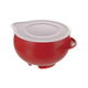 リッチェル ボウル らくチンお料理ボウル フタ付き タレーヌ M レッド 300332 1個（直送品）