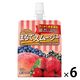 ハウスウェルネスフーズ　まるでスムージー ベリーミックス＆ピーチ味 150g 1セット（6個）　ゼリー飲料