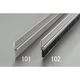 エスコ 17x1000mm ドアシールブラシ(PVCプレート) EA979K-101 1セット(5個)（直送品）