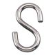 エスコ 34.2x3.1mm Sフック(ステンレス製/5個) EA638EH-1 1セット(100個:5個×20袋)（直送品）