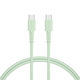 MOTTERU Type-C to シリコンケーブル 1m ピスタチオ MOT-SCBCCG100-PS 1個