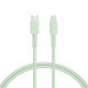 MOTTERU Type-C to Lightning シリコンケーブル 1m ピスタチオ MOT-SCBCLG100-PS 1個