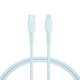 MOTTERU Type-C to Lightning シリコンケーブル 1m パウダーブルー MOT-SCBCLG100-BL 1個