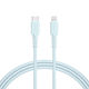 MOTTERU Type-C to Lightning シリコンケーブル 2m パウダーブルー MOT-SCBCLG200-BL 1個