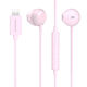 オウルテック Lightning端子から音楽を聴けるセミオープン型イヤホン ピンク OWL-EPLT02-PK 1個