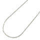 日本紐釦貿易 ネックレスチェーン 3mの切売カット 約/径線0.3mm 内径1mm シルバー KH10（直送品）