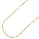 日本紐釦貿易 ネックレスチェーン 4mの切売カット 径線0.3mm 内径0.3mm ゴールド KH13（直送品）
