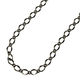 日本紐釦貿易 ネックレスチェーン 3mの切売カット 約/径線1mm 内径3mm ブラックニッケル KH67（直送品）