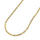 日本紐釦貿易 ネックレスチェーン 5mの切売カット 約/径線0.8mm 内径2mm ゴールド KH85（直送品）