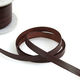 日本紐釦貿易 本革 ヌメ革テープ 10mm巾×4m切売カット col.4焦茶 MTLS1010-4-4M（直送品）