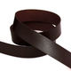 日本紐釦貿易 本革 ヌメ革テープ 25mm巾×4m切売カット col.4焦茶 MTLS1025-4-4M（直送品）