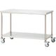 東京硝子器械 TGK 作業台WBUー12060 Uキャスター付 561-57-13-48 1台 184-2202（直送品）
