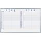 馬印 マジシリーズ壁掛ホーローホワイト月予定ヨコ書ボード MH35Y 1枚 321-8206（直送品）