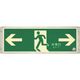 つくし工房 つくし 高輝度蓄光式避難口誘導標識 左右両矢印 518-S 1枚 183-3636（直送品）