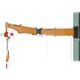 スーパーツール スーパー ニ速選択型電動チェーンブロック付ジブクレーン ボルト・ナット型・柱取付式 JBCC2520HF 1台（直送品）