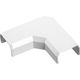 バッファロー 壁用フラットモール 曲がり 幅22mm用 ホワイト BC-MW1MF22WH 1個 453-9564（直送品）