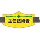 つくし工房 つくし e腕章 主任技術者 ロングゴムバンド付 WE-9L 1組(1本) 185-2810（直送品）