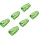 バッファロー BUFFALO 先付け用コネクター保護カバー6個入り グリーン BLABRJ45GR6 1袋(6個) 428-4207（直送品）