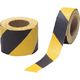つくし工房 つくし つくラインテープ 100mm幅×5m 黄/黒 トラ縞 TP-206 1巻 184-7825（直送品）