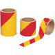 つくし工房 つくし ダイヤテープ(黄/赤)反射式 150mm幅 TP-27 1巻 184-9396（直送品）