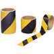 つくし工房 つくし ダイヤテープ(黄/黒)反射式 150mm幅 TP-22 1巻 184-9368（直送品）