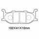 丸中洋行 A61ー010YN (YA255) ブレーキパッド YAMAHA A61-010YN(YA255) 1セット(4個)（直送品）