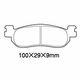 丸中洋行 A61ー003YN(YA263) ブレーキパッド YAMAHA 70202561 1セット(4個)（直送品）