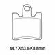 丸中洋行 A61ー009SN (SZ353) ブレーキパッド SUZUKI A61-009SN(SZ353) 1セット(3個)（直送品）