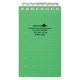 LIHIT LAB. AQUA DROPs ツイストノート 黄緑 メモ N1661-6 1冊