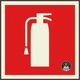 ユニット 消防蓄光ステッカー消火器(図記号のみ) 825-26 1枚 224-0370（直送品）