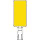 つくし工房 つくし コーンサインスタンド タテ型片面 ー無地ー 黄 CS-69 1台 185-2702（直送品）