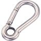 水本機械製作所 水本 ステンレス スナップフックA型(リング付) 線径3mm 長さ38mm A-3S 1個 317-4460（直送品）