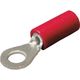 ニチフ 絶縁被覆付圧着端子(R形) 丸形 絶縁筒部ストレートタイプ(100PCS) TGV 1.25-3.5M-RED（直送品）
