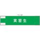 ユニット 作業管理関係腕章 実習生 848-33 1枚 382-2837（直送品）