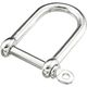 水本機械製作所 水本 ステンレス ロングワイドシャックル 呼び5mm A-2555 1個 318-0835（直送品）