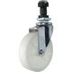 ハンマーキャスター ハンマー パイプ差込み旋回式ナイロン車輪 100mm 角25用 4204EN-N100 1個 814-1184（直送品）