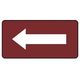 ユニット 配管ステッカー 暗い赤地白矢印(大) 80×150 10枚組 AS.2.50L 1組(10枚) 745-6891（直送品）