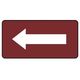 ユニット 配管ステッカー 暗い赤地白矢印(中) 60×120 10枚組 AS.2.50M 1組(10枚) 745-6905（直送品）