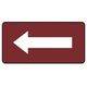 ユニット 配管ステッカー 暗い赤地白矢印(極小) 30×60 10枚組 AS.2.50SS 1組(10枚) 745-6921（直送品）