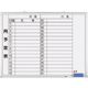 つくし工房 つくし ホーローホワイトボード 月予定 横型横書 B-268 1台 184-4744（直送品）