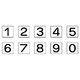 ユニット 配管ステッカー 数字1~0 各1(小) 40×40 10枚組 AS.24.20S 1組(10枚) 745-8151（直送品）