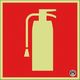 つくし工房 つくし 蓄光標識 消火器 (図記号のみ 大) ー日消標推奨品ー FD-32L 1枚 184-3161（直送品）