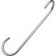 水本機械製作所 水本 アルミハンガーSフックツイスト(マットシルバー) 全長300mm ALHT-300MS 1個 336-6433（直送品）