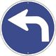 つくし工房 つくし 仮設交通標識[指定方向外進行禁止(左向き) KH-311-BL 1枚 183-8517（直送品）