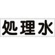 ユニット カッティング文字 横型 処理水 430-156 1枚 164-4494（直送品）
