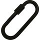 水本機械製作所 水本 ステンレス プチカラビナ(環付) 黒色塗装 線径8mm長さ74mm P-8BMB 1個 317-5991（直送品）