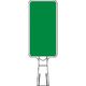 つくし工房 つくし コーンサインスタンド タテ型両面 ー無地ー 緑 CS-179 1台 184-9473（直送品）